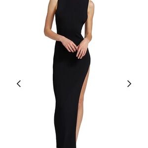 La Marque Women’s Rib Knit Maxi Dress Giovanna Size S Black